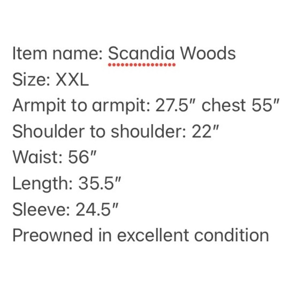 VTG Scandia Woods Brown Leather Hooded Parka Jacket XXL Full Zip Pockets Lined - Picture 4 of 16